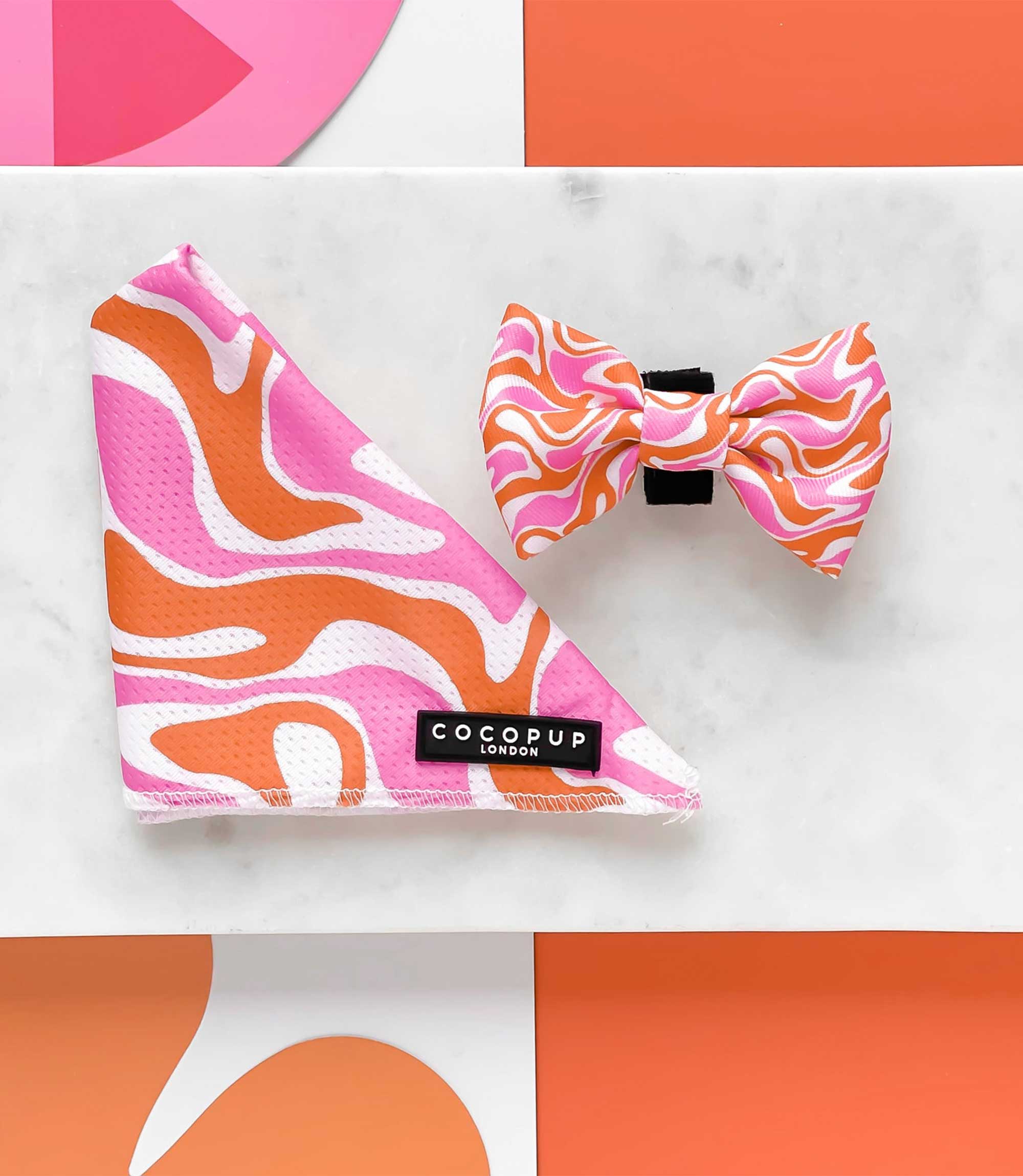Cocopup London - 70's Swirl Bow Tie - Nest Pets