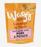 Wagg Sausage & Mash with Pork & Potato Dog Treats - 125g