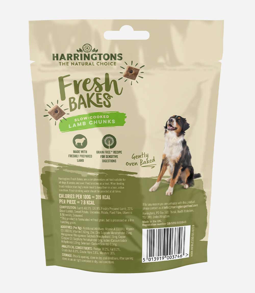 Harringtons Lamb chunks Dog Treats - 100g - Nest Pets