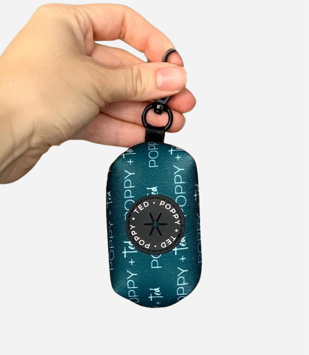 Poppy + Ted - Walk + Wear Teal Dog Poop Bag - Nest Pets