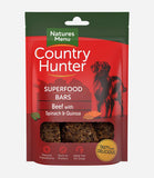 Country Hunter Superfood Bar Beef with Spinach & Quinoa Dog Treats - 100g