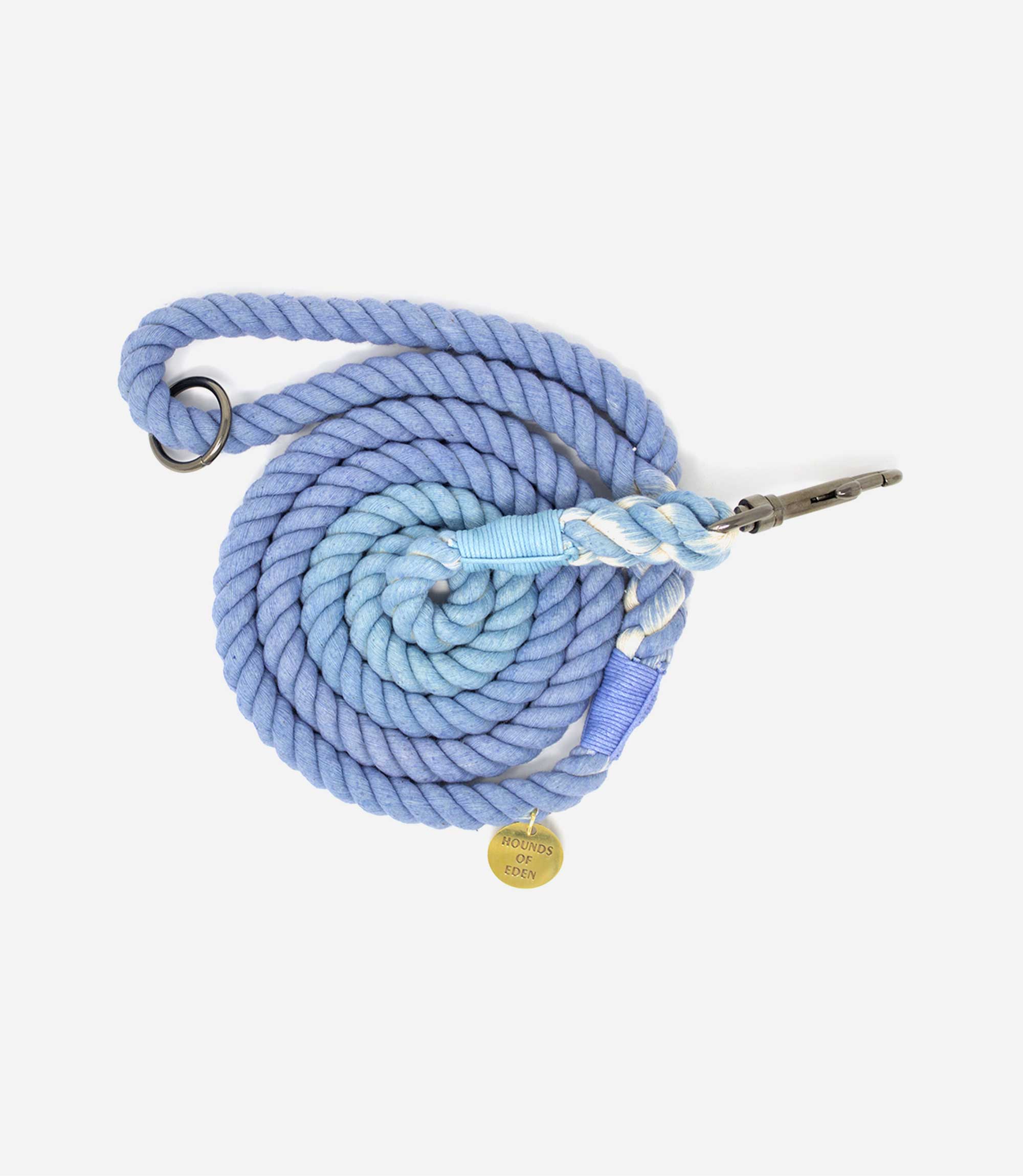 Hounds of Eden - Pastel Blue Cotton Rope Dog Lead - Nest Pets