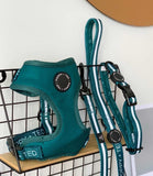 Poppy + Ted - Walk + Wear Teal Dog Harness - Nest Pets