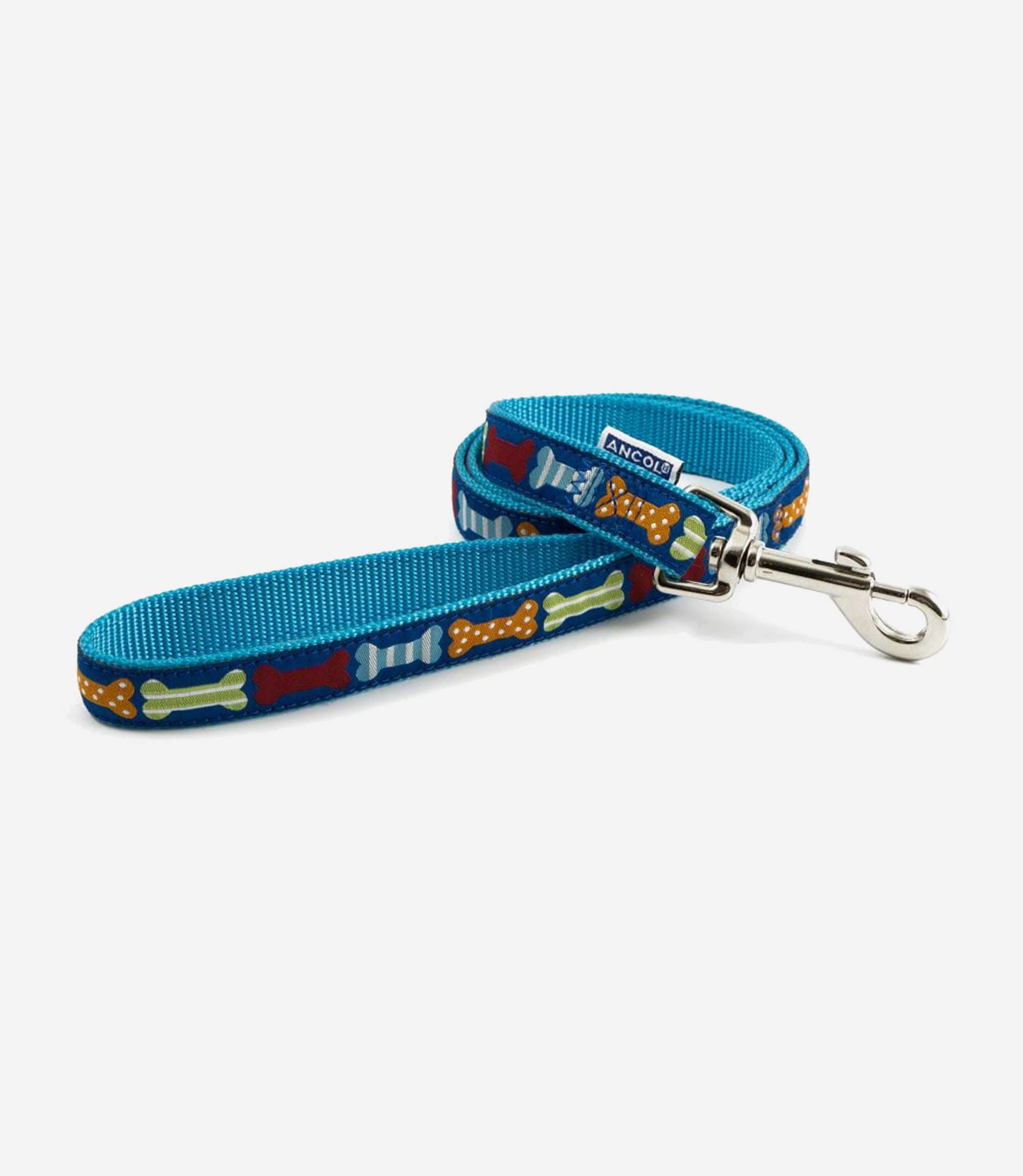 Ancol Bone Blue Dog Lead - Nest Pets