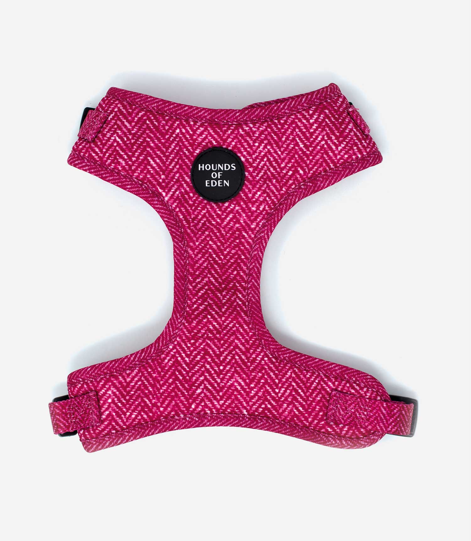 Hounds of Eden 'Bella' - Pink Herringbone Dog Harness - Nest Pets