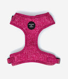 Hounds of Eden 'Bella' - Pink Herringbone Dog Harness - Nest Pets