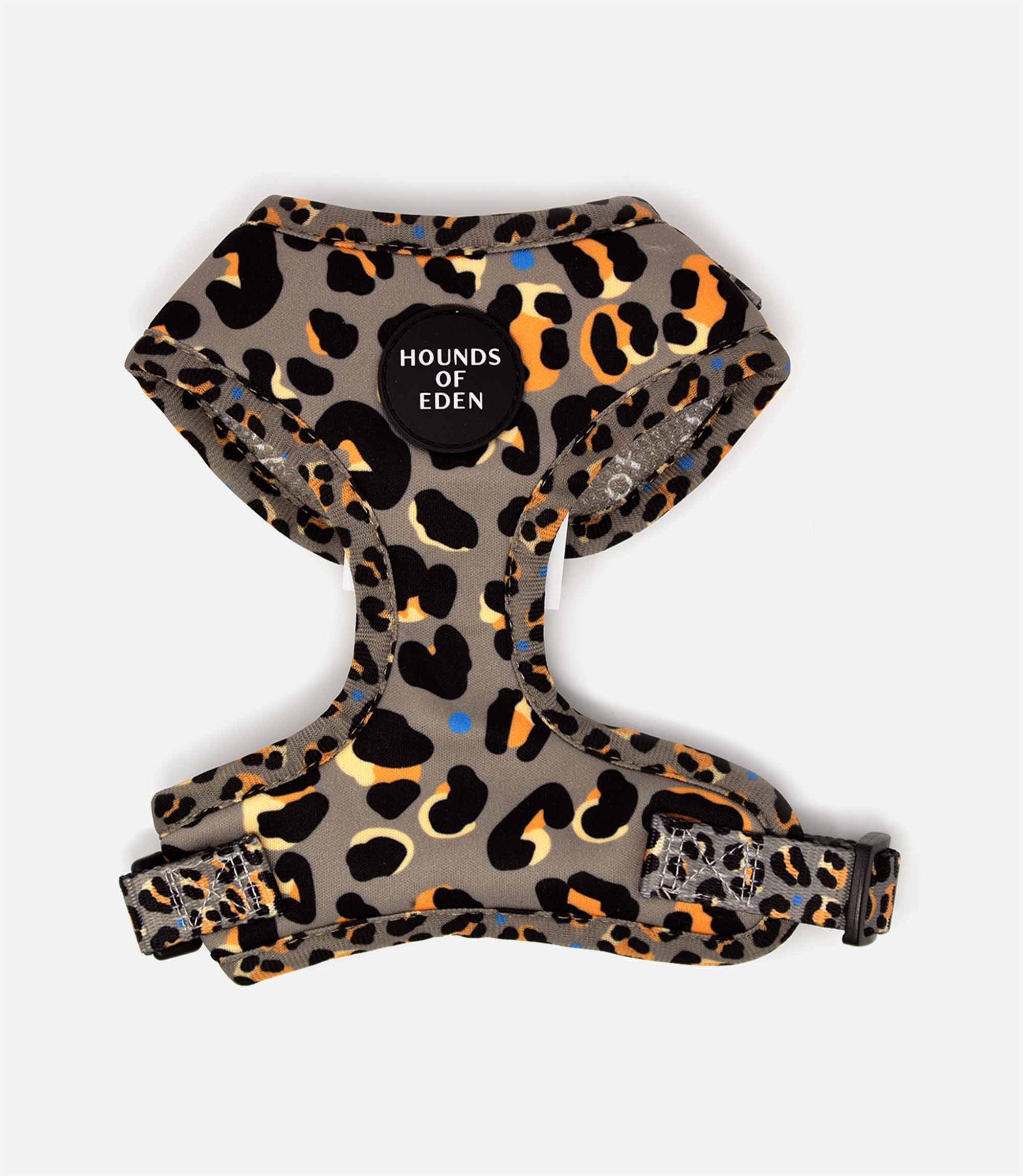 Hounds of Eden 'Steel Leopard' - Khaki/Grey Dog Harness - Nest Pets