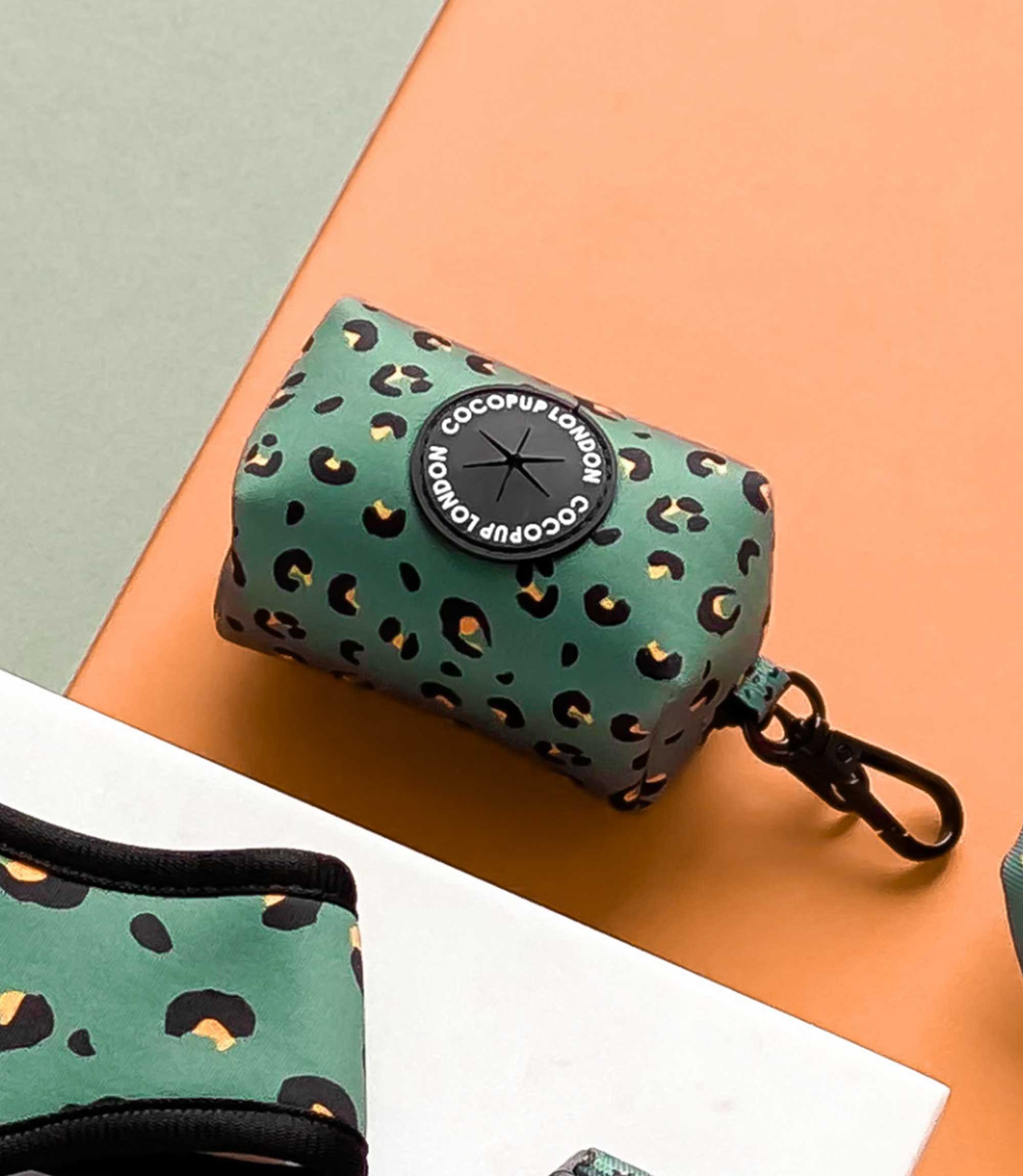 Cocopup London - Khaki Leopard Poop Bag Holder - Nest Pets