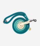 Hounds of Eden - Ombre Turquoise & Teal Cotton Rope Dog Lead