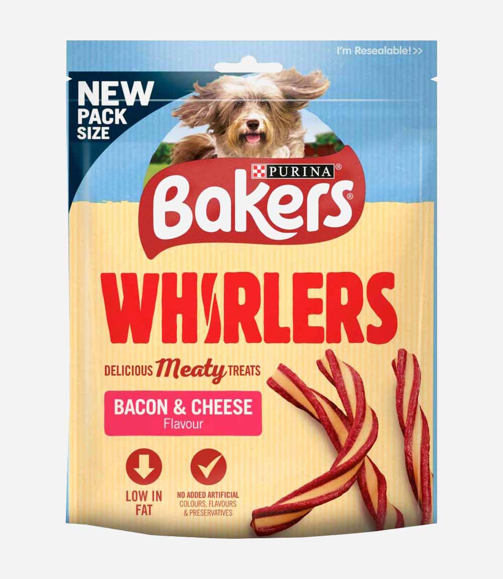 Bakers Bacon and Cheese Whirlers Dog Treats - 130g - Nest Pets
