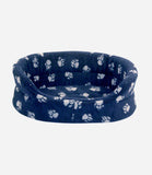Danish Design Fleece Navy Paw Slumber Bed