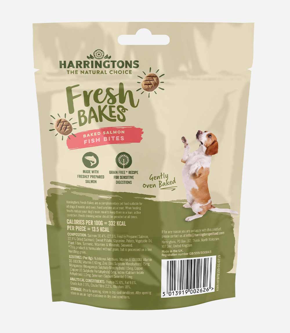 Harringtons Salmon Dog Treats - 100g - Nest Pets