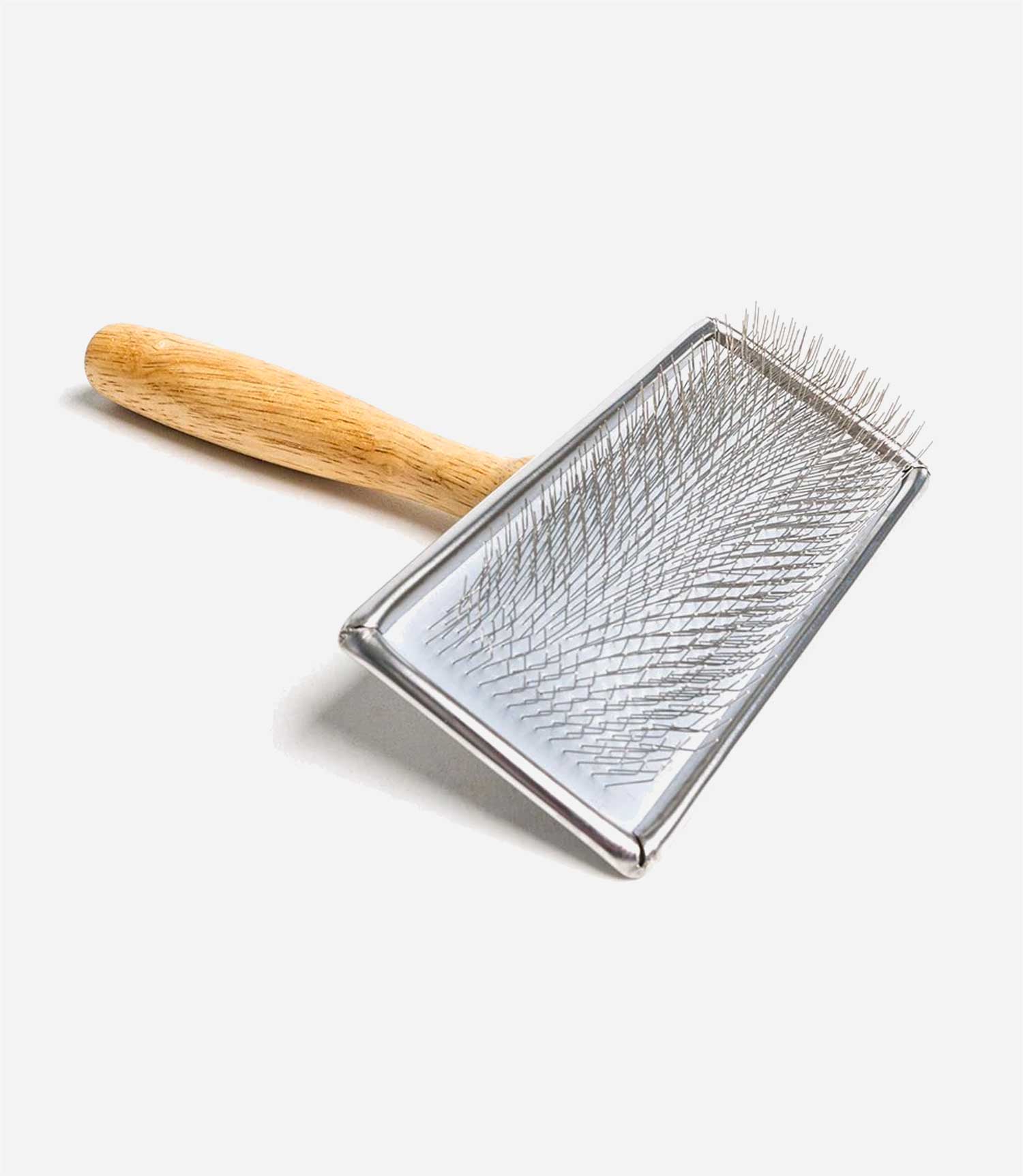 Ancol Ergo Wooden Handle Slicker Brush - Nest Pets