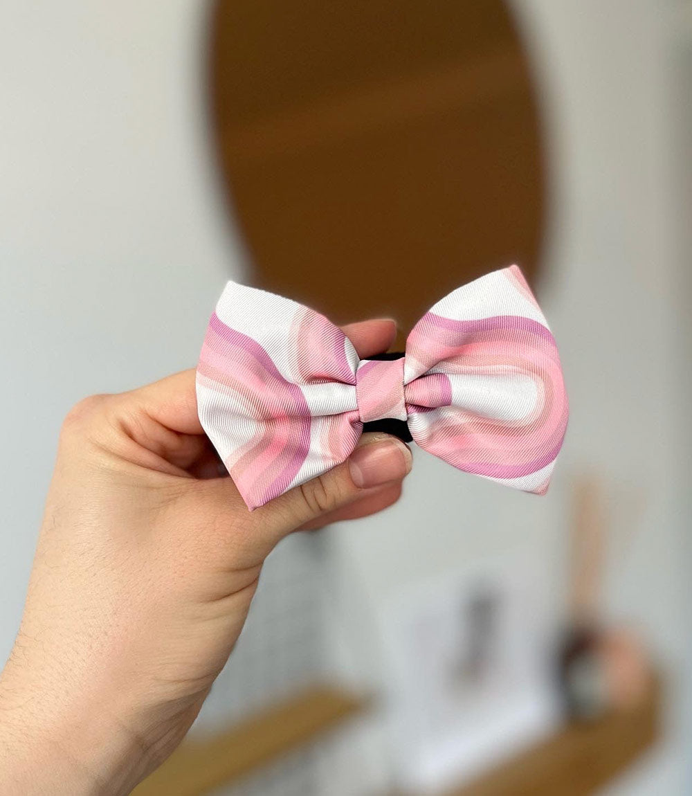 Poppy + Ted - Walk + Wear Pink Vibes Dog Bow Tie - Nest Pets