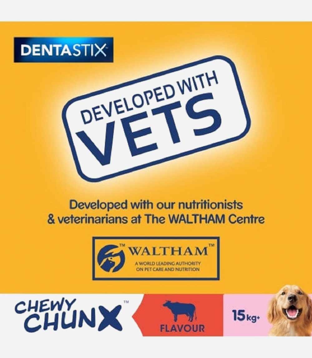 Pedigree Dentastix Chewy Chunx Maxi Dog Treat Beef Flavour - 68g - Nest Pets