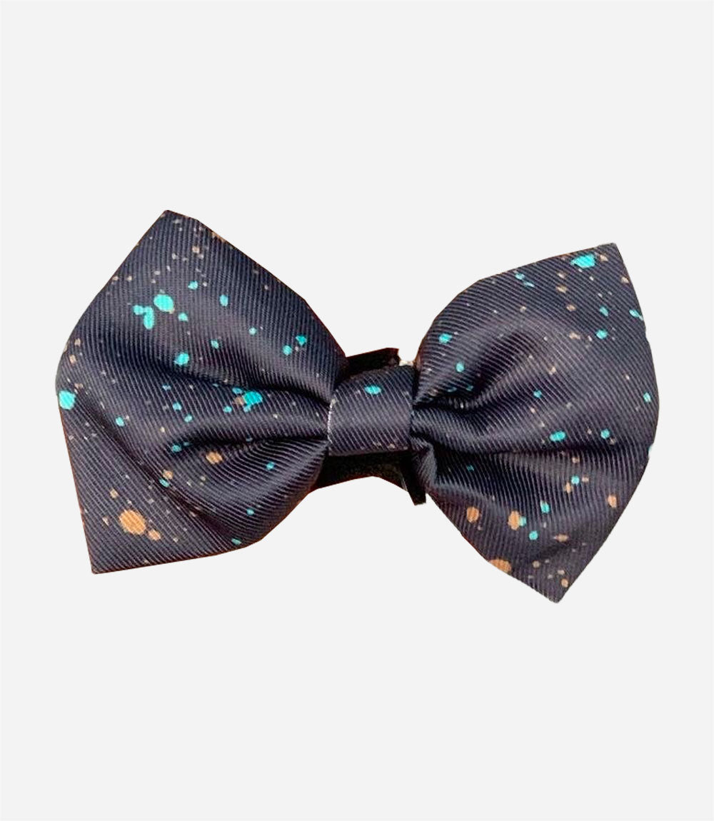 Poppy + Ted - Walk + Wear Gold Dust Dog Bow Tie - Nest Pets