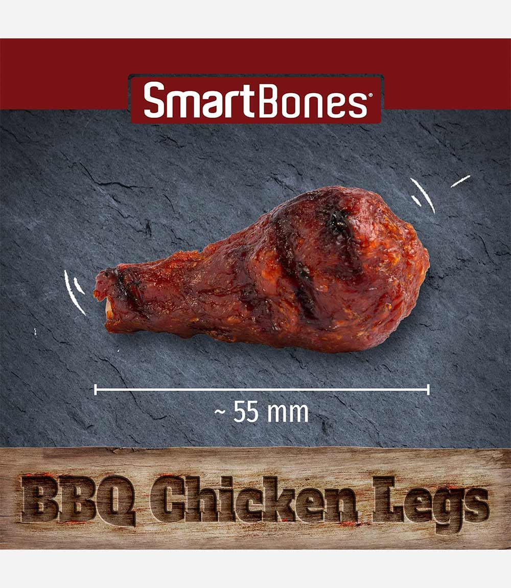 SmartBones Grill Masters BBQ Chicken Legs Dog Treats - 8 Legs - Nest Pets
