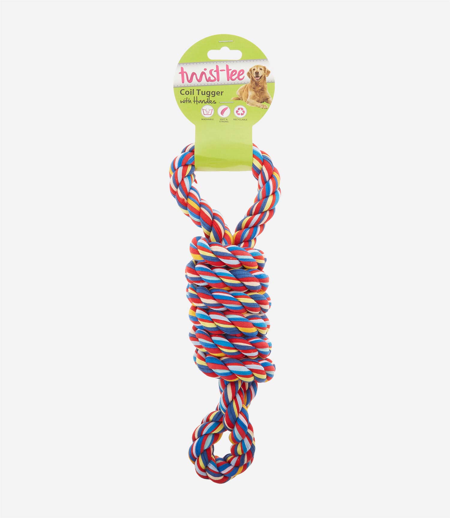 Happy Pet Twist-Tee Coil Tug Dog Toy - Nest Pets