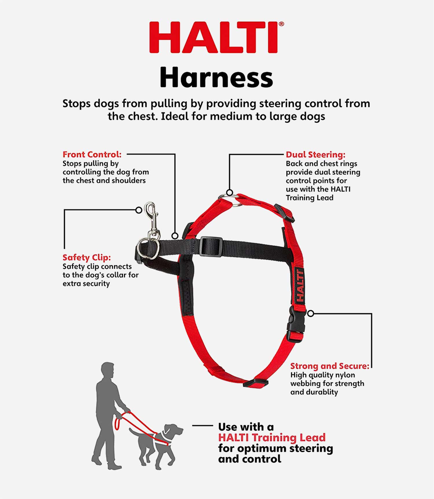 Halti Front Control Dog Harness - Nest Pets