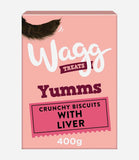 Wagg Yumms Dog Biscuits Liver Dog Treats - 400g