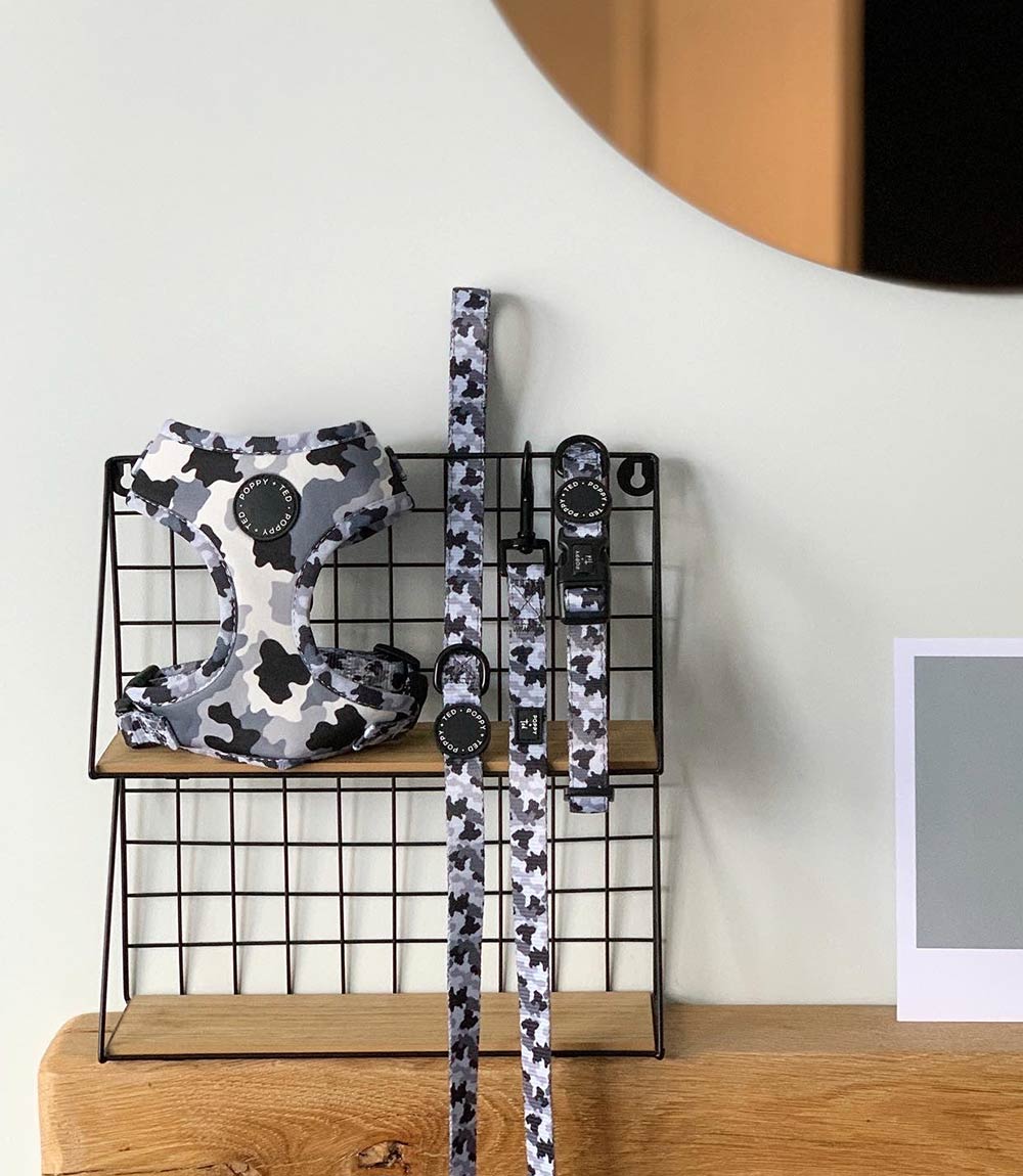 Poppy + Ted - Walk + Wear The Camo Dog Harness - Nest Pets
