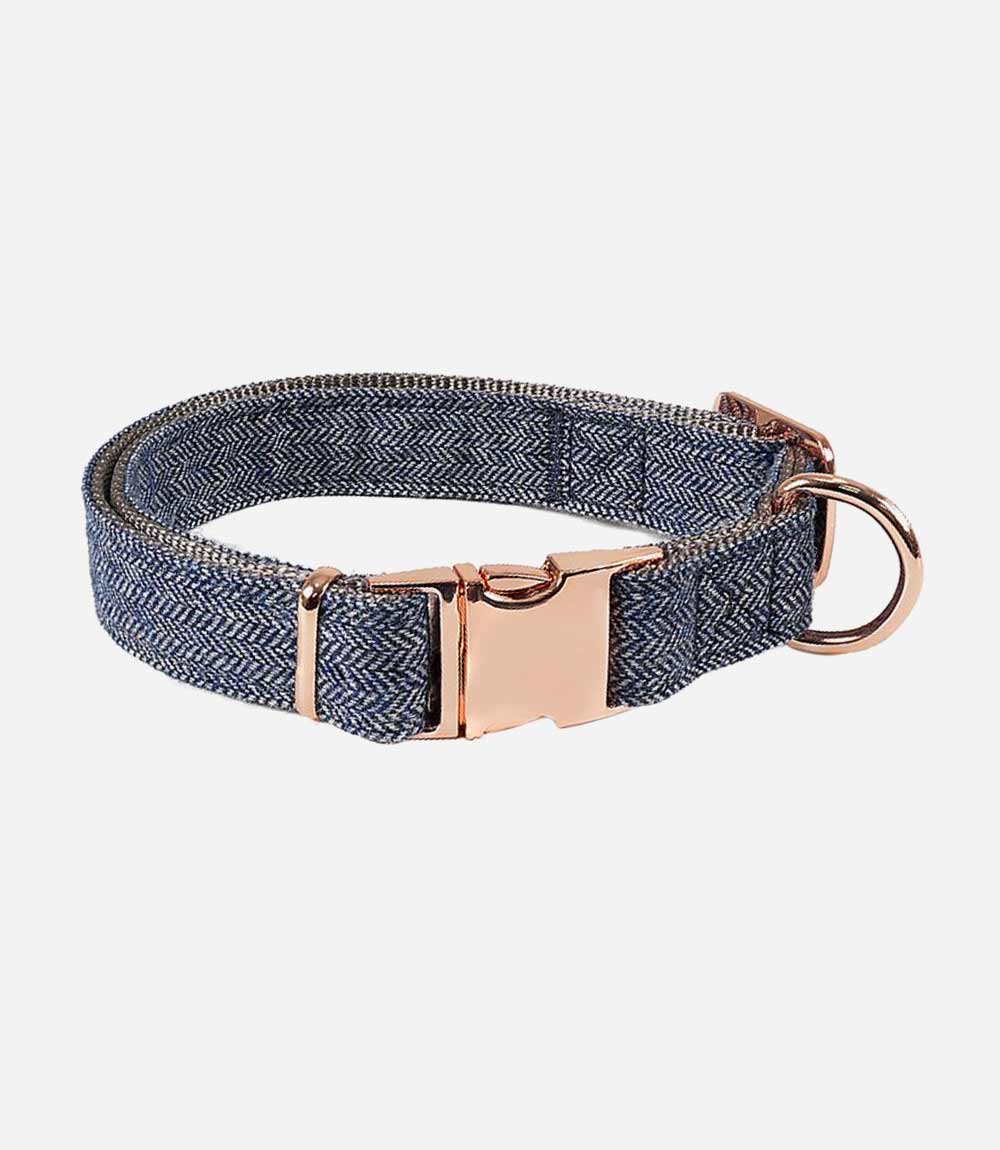 Nest Pets Luxury Tweed Dog Collar