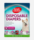 Simple Solution Disposable Diaper - 12 Pack - Nest Pets