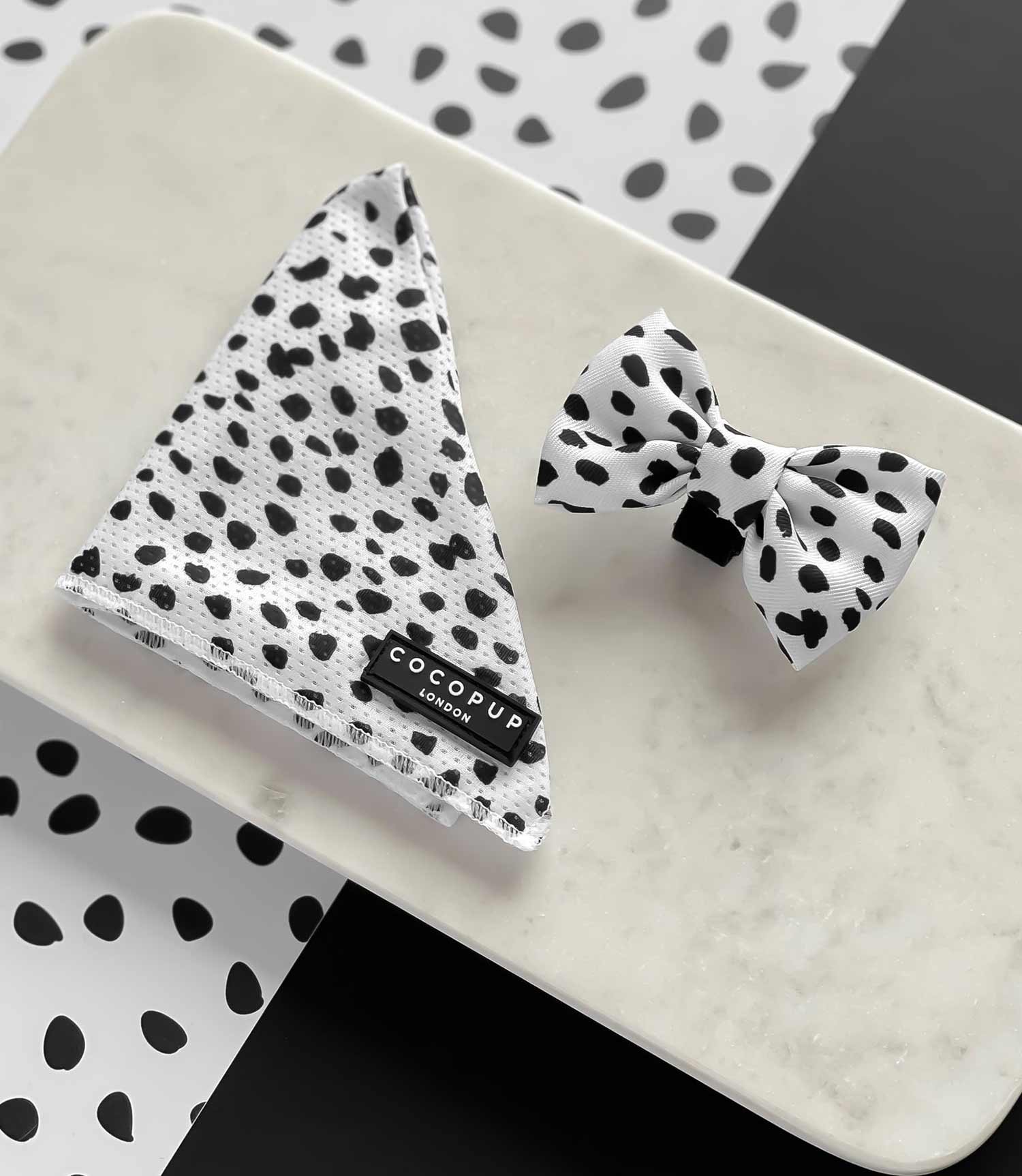 Cocopup London - Monochrome Spots Bandana - Nest Pets