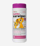 Petkin Jumbo Ear Wipes - 80 Pack - Nest Pets