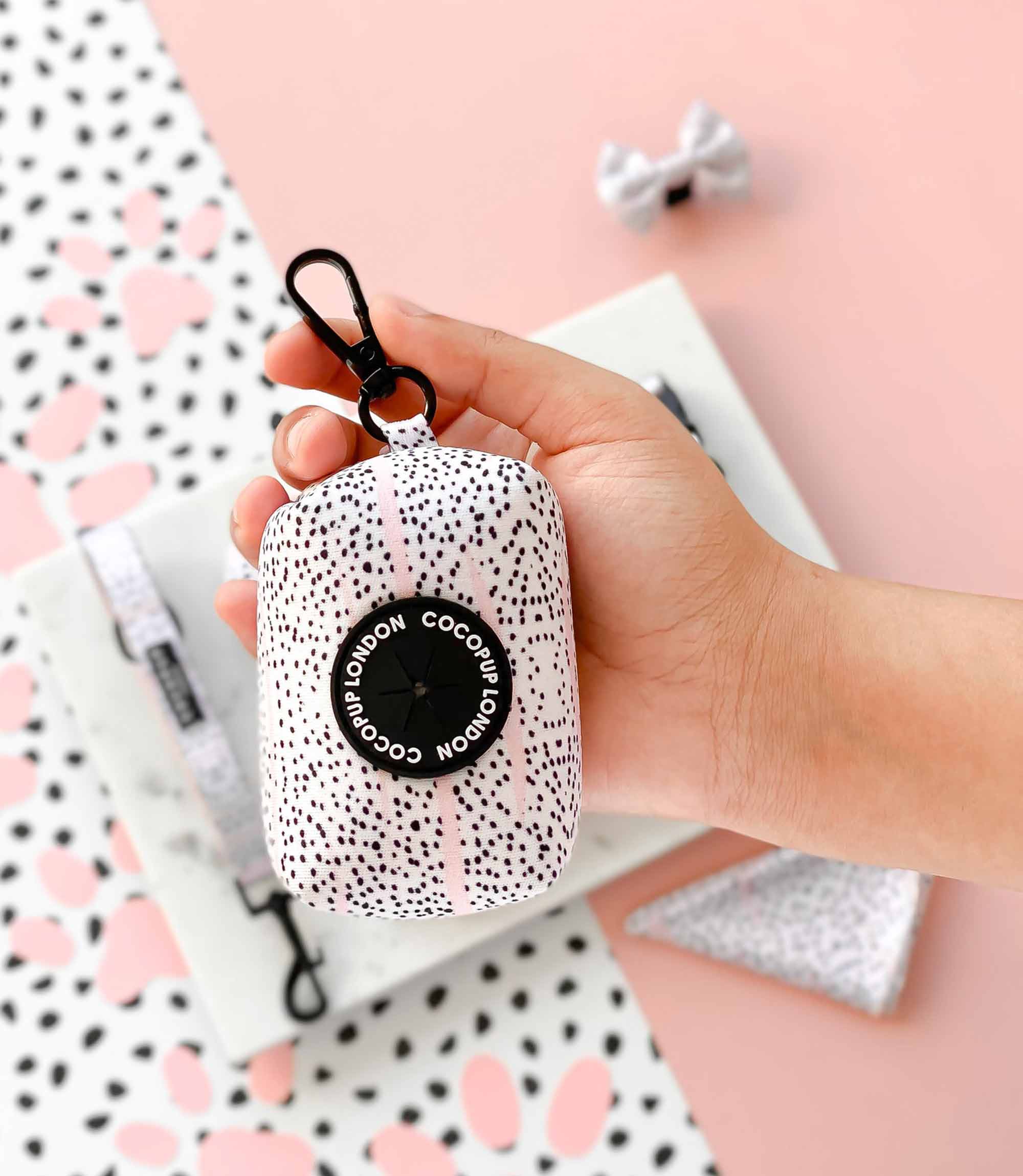 Cocopup London - Pink Dalmatian Poop Bag Holder - Nest Pets