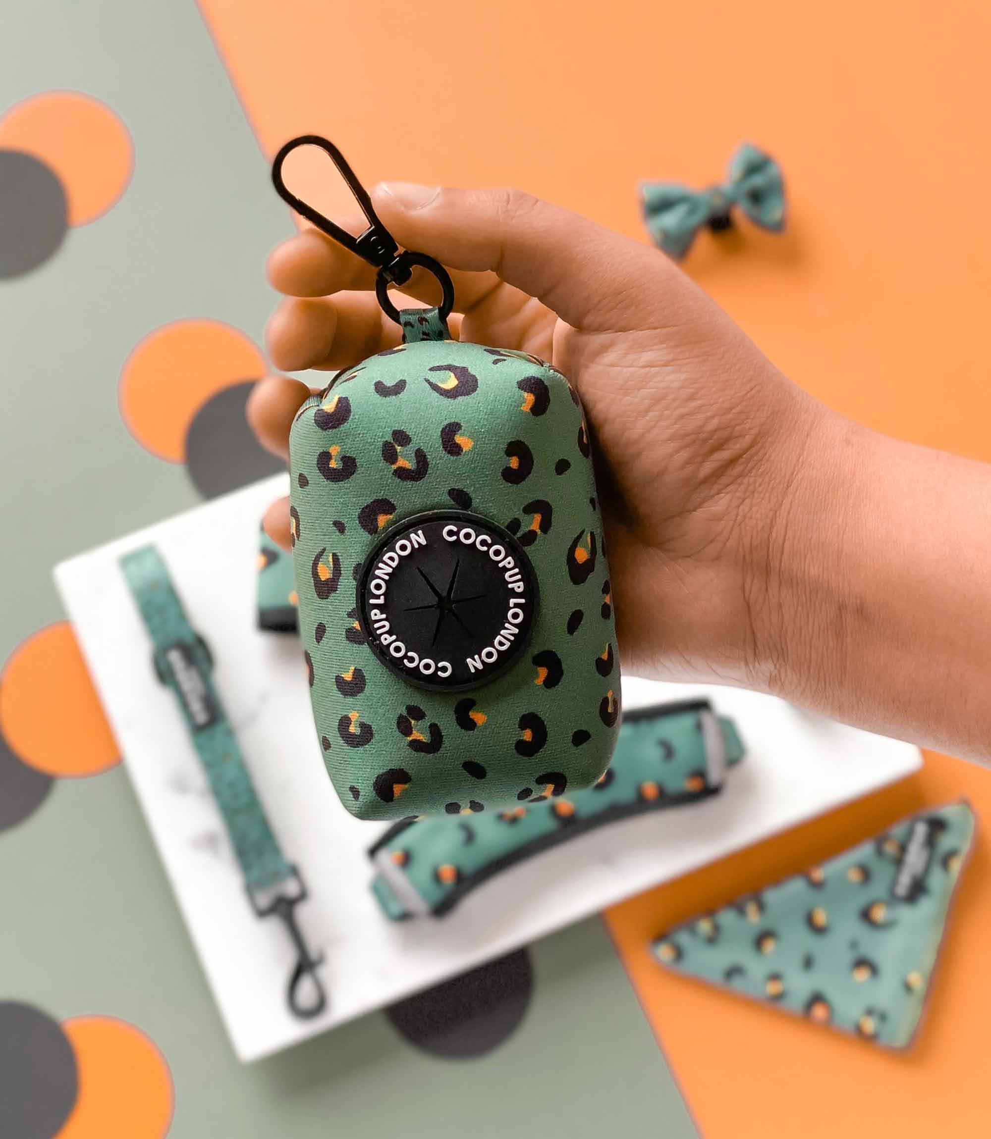 Cocopup London - Khaki Leopard Poop Bag Holder - Nest Pets