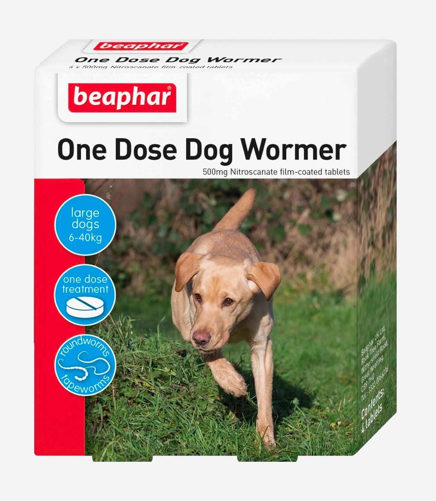 Beaphar One Dose Wormer Treatment for Dogs - Nest Pets