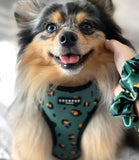 Cocopup London - Khaki Leopard Reversible Harness - Nest Pets
