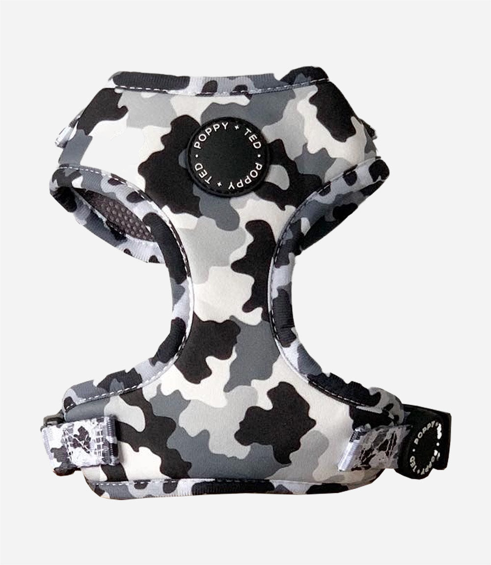 Poppy + Ted - Walk + Wear The Camo Dog Harness - Nest Pets