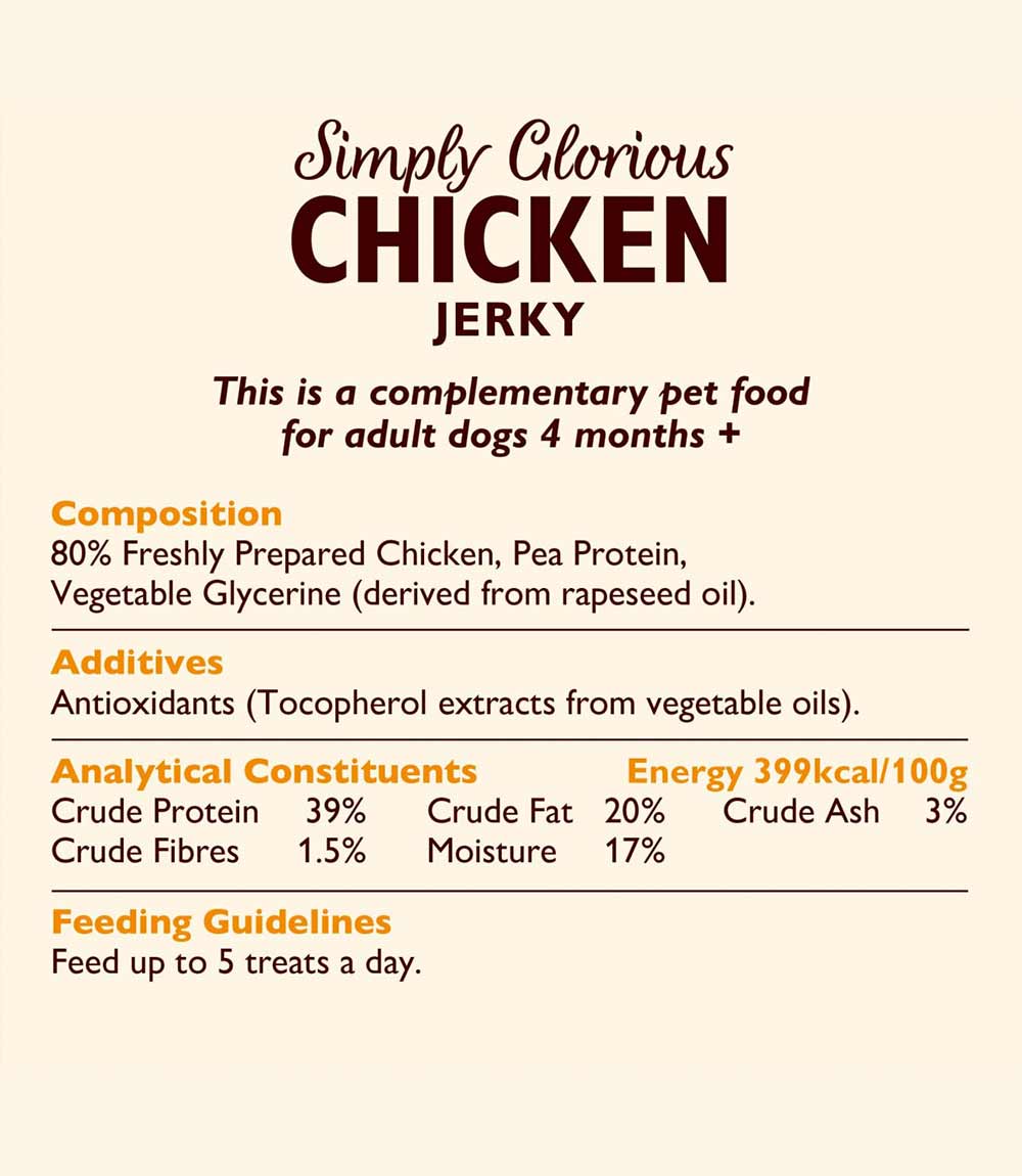 Lily's Kitchen Dog Chicken Jerky Dog Treats - 70g - Nest Pets