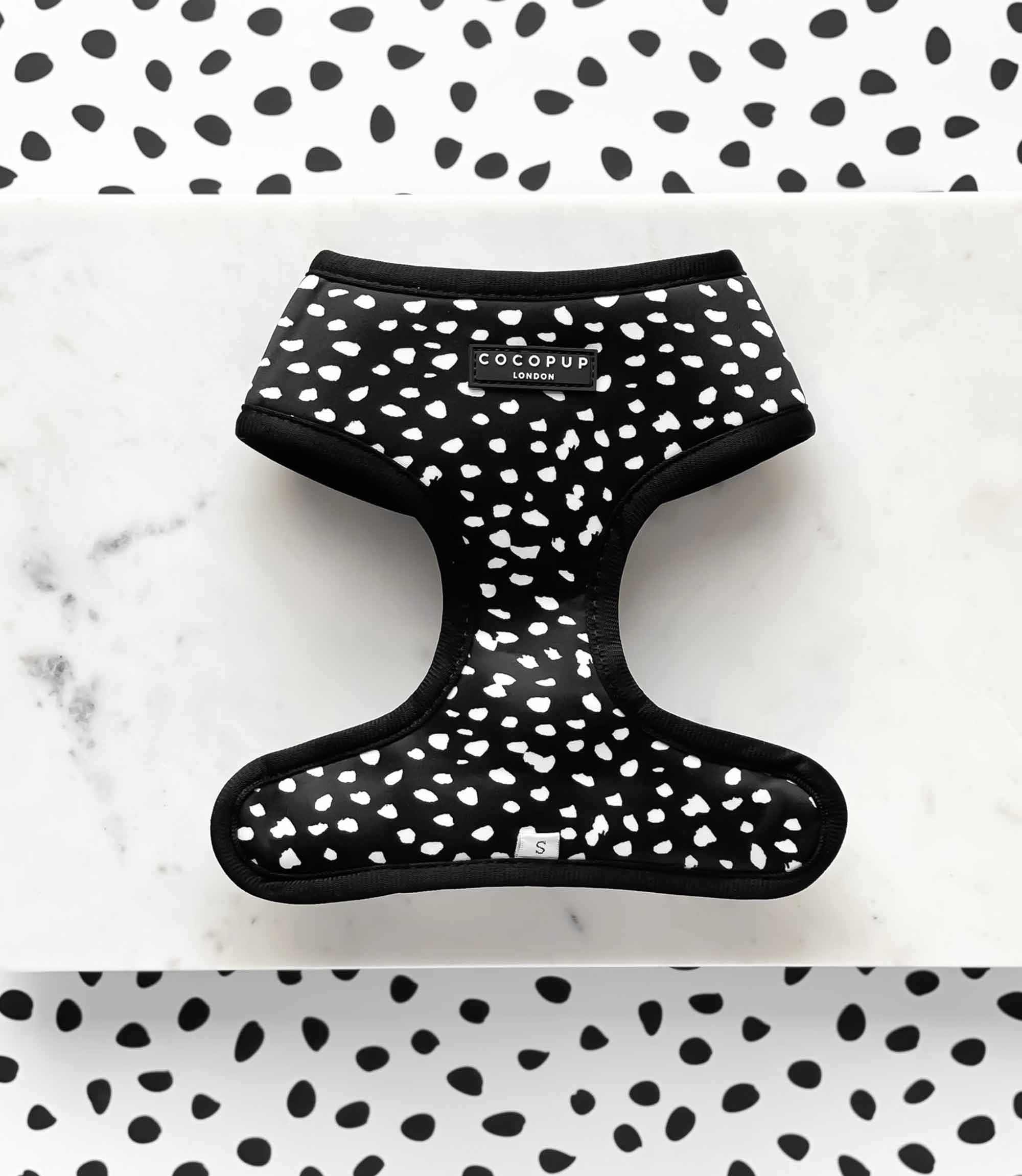 Cocopup London - Monochrome Spots Reversible Harness - Nest Pets