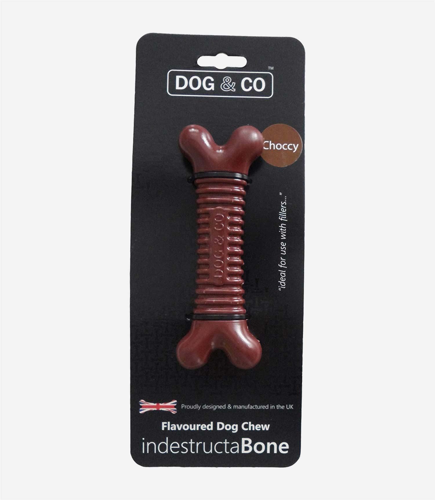 Hem and Boo Dog & Co Dental Flavoured Chew Bone Dog Toy - Large - Nest Pets