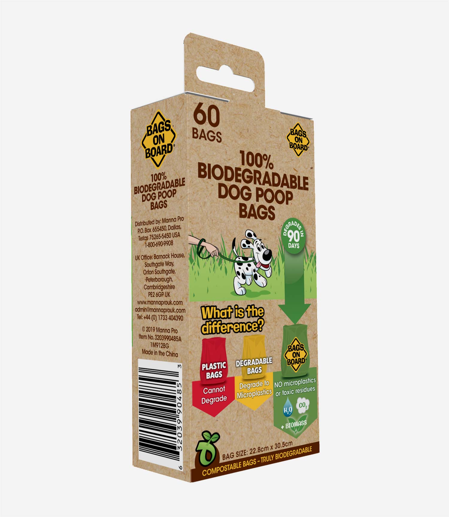 Bags On Board 100% Bio Refill Waste Poo Bags - Nest Pets