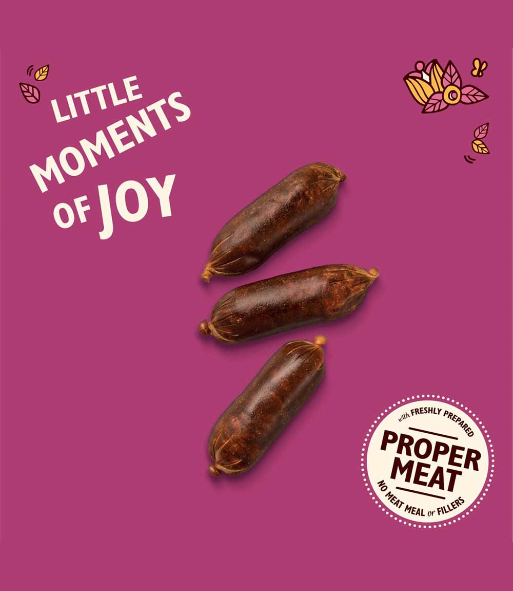 Lily's Kitchen Dog Duck & Venison Sausage Dog Treats - 70g - Nest Pets