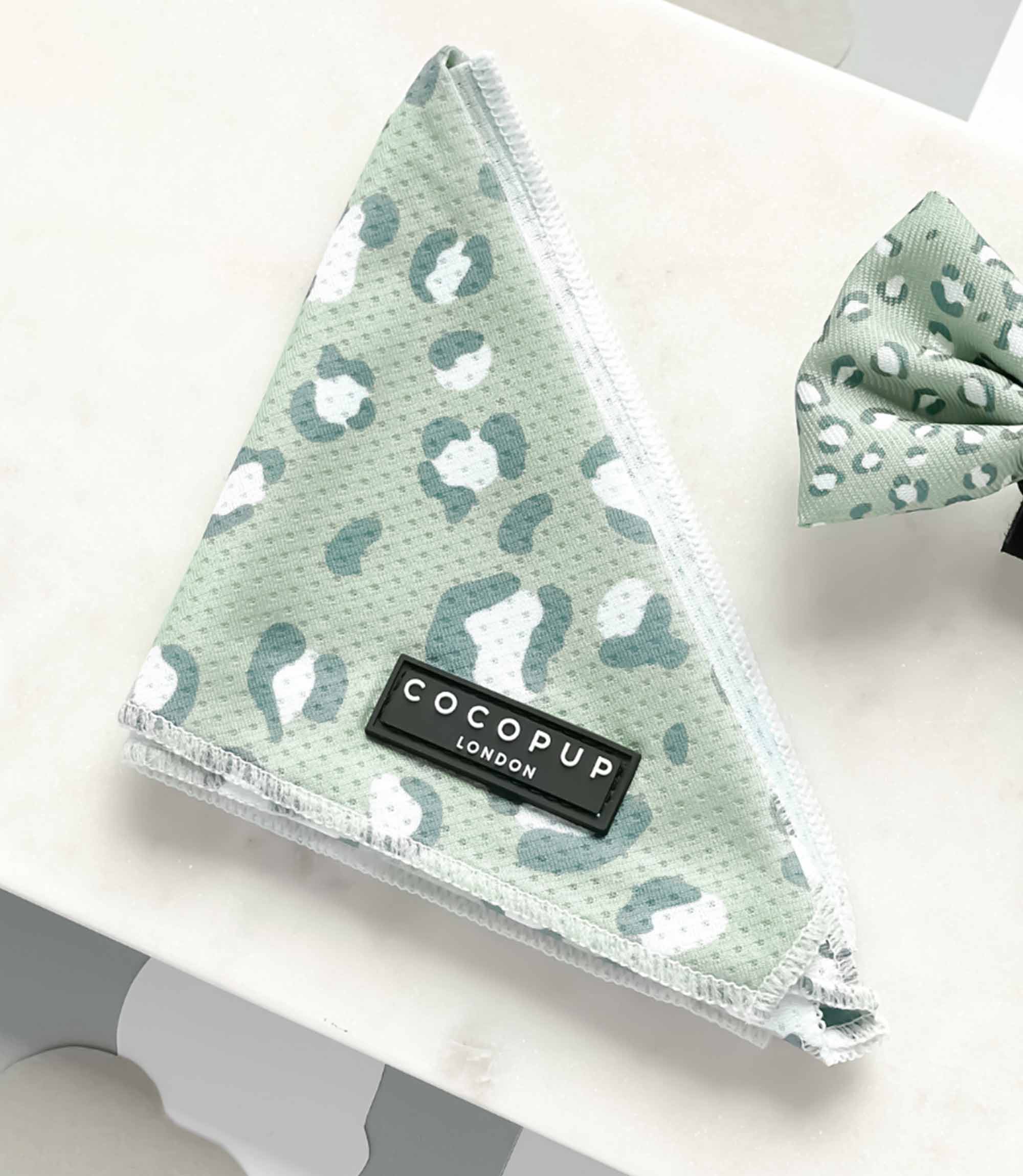 Cocopup London - Sage Leopard Bandana - Nest Pets