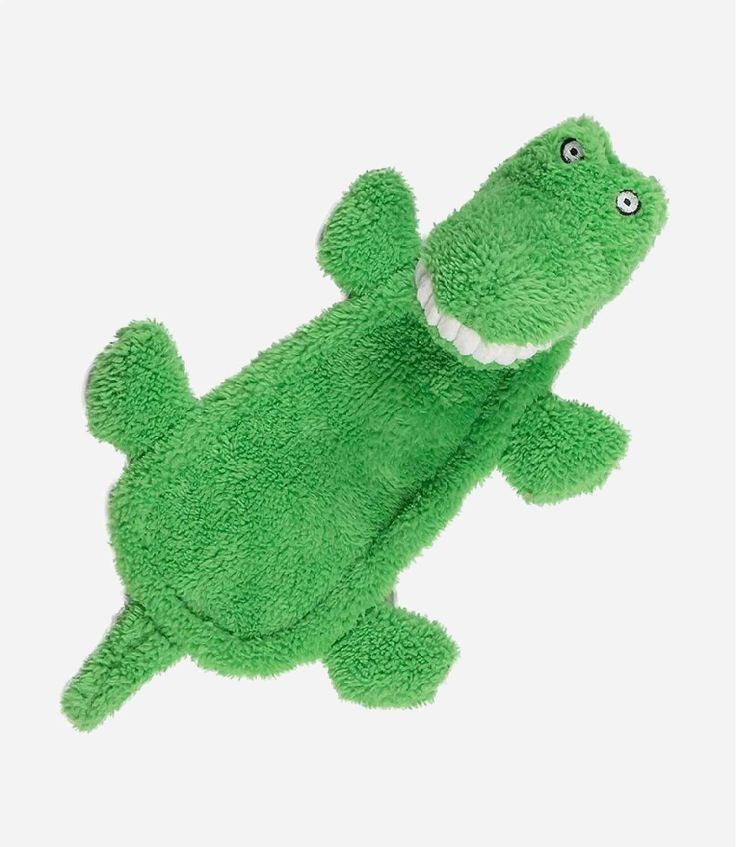 Animate Big Teeth Stuffed Head Crocodile Dog Toy - Nest Pets