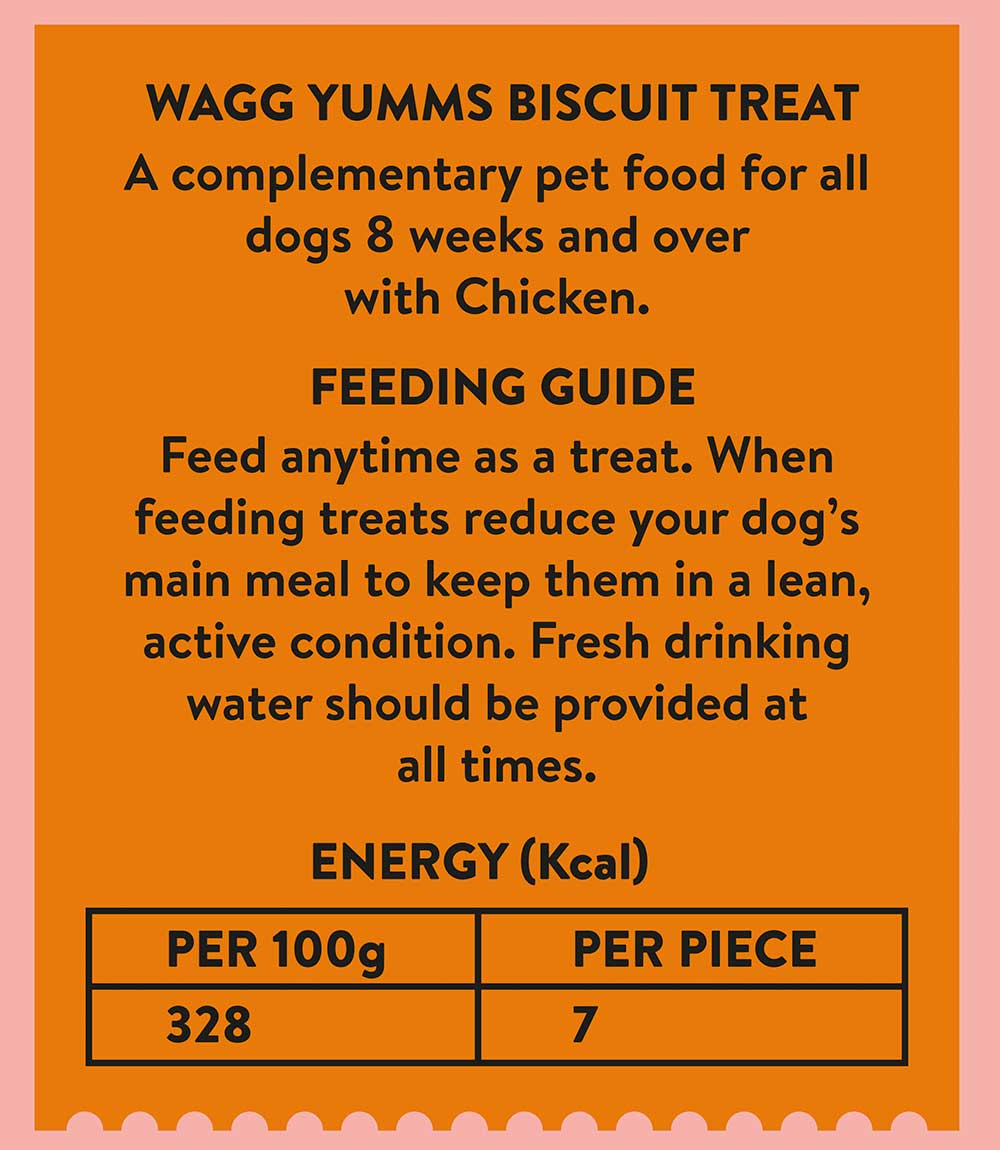 Wagg Yumms Dog Biscuits Chicken Dog Treats - 400g - Nest Pets