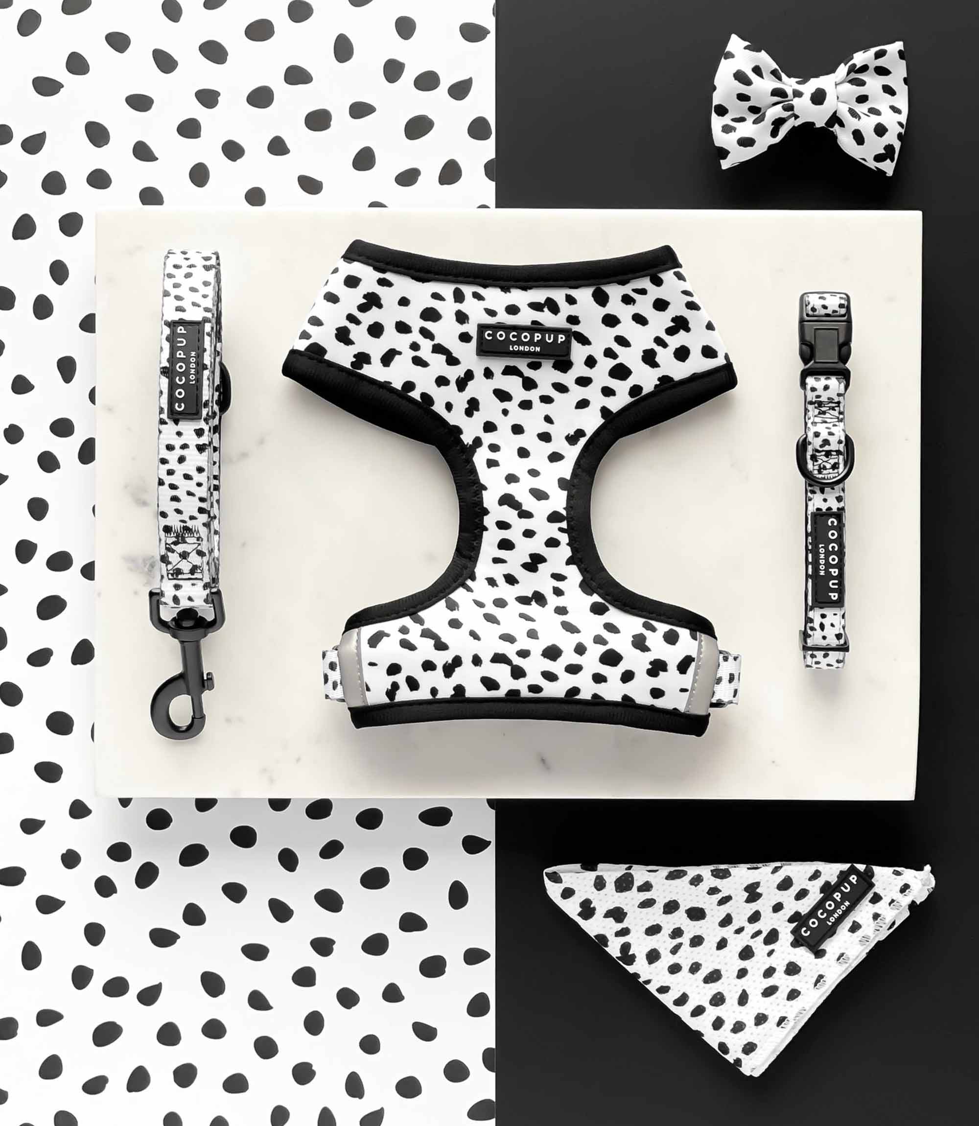Cocopup London - Monochrome Spots Reversible Harness - Nest Pets