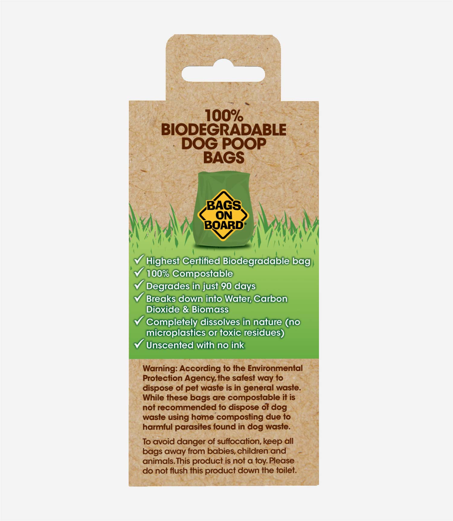 Bags On Board 100% Bio Refill Waste Poo Bags - Nest Pets