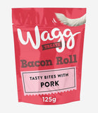 Wagg Bacon Roll Pork Dog Treats - 125g