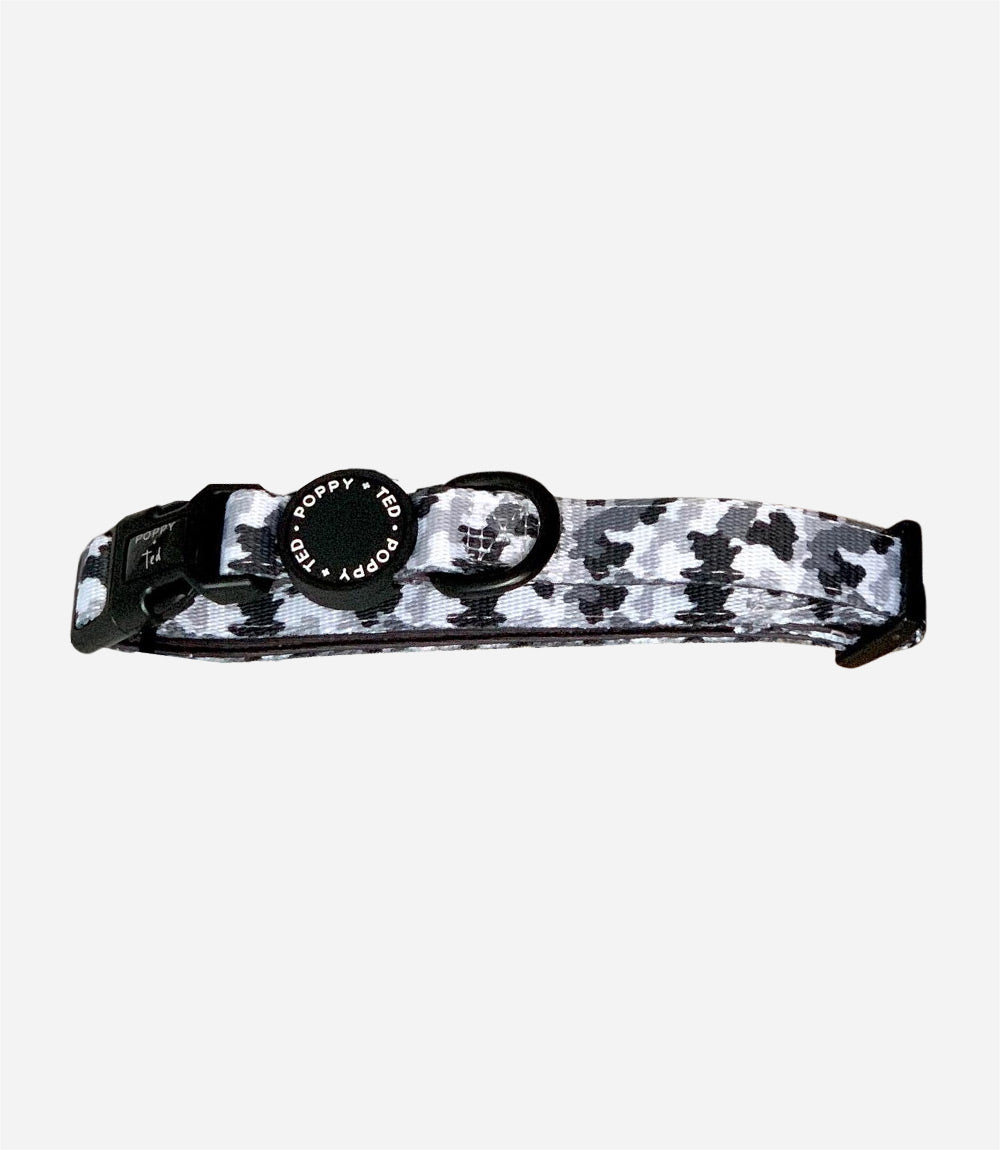 Poppy + Ted - Walk + Wear The Camo Dog Collar - Nest Pets