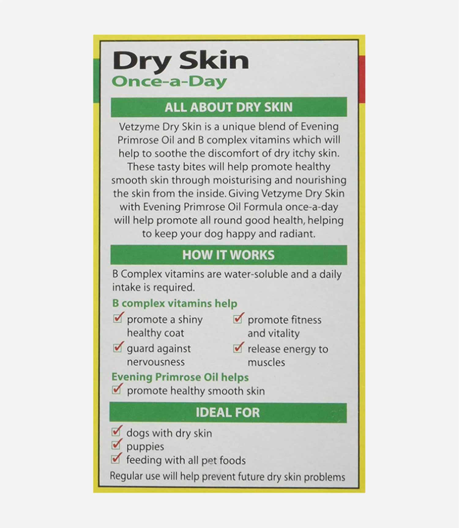Vetzyme Dry Skin - 30 Tablets - Nest Pets