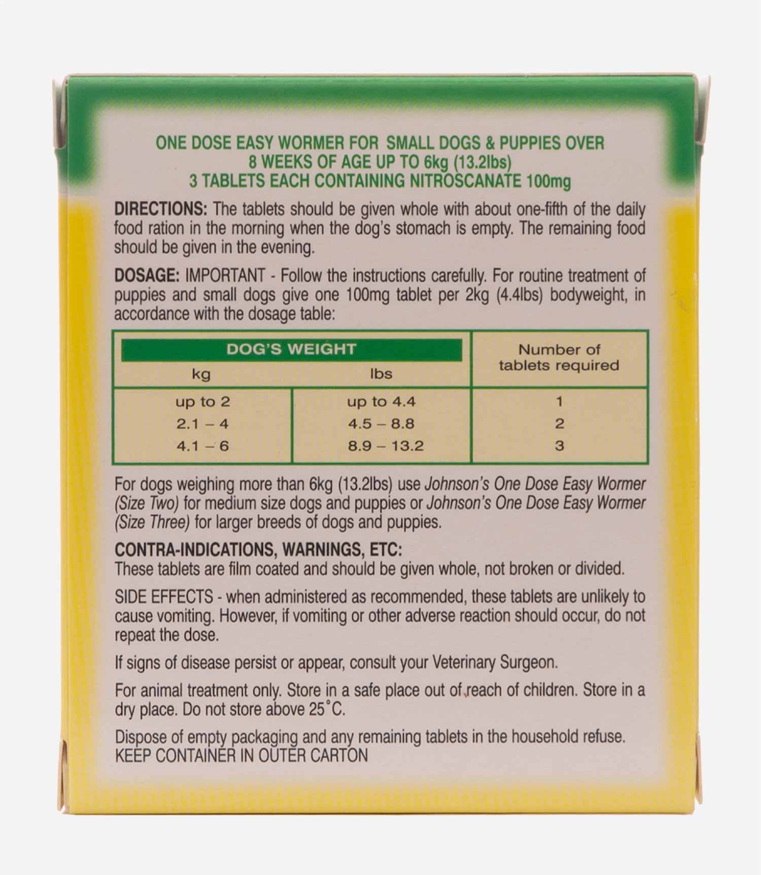 Johnson's One Dose Easy Wormer - Nest Pets