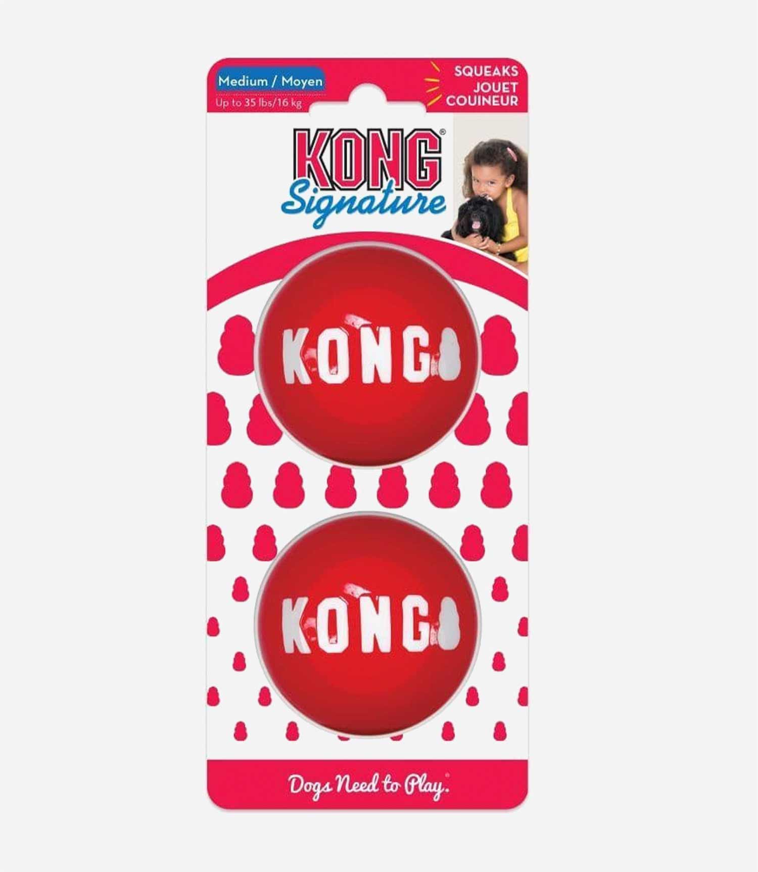 Kong Signature Balls - 2 Pack - Nest Pets