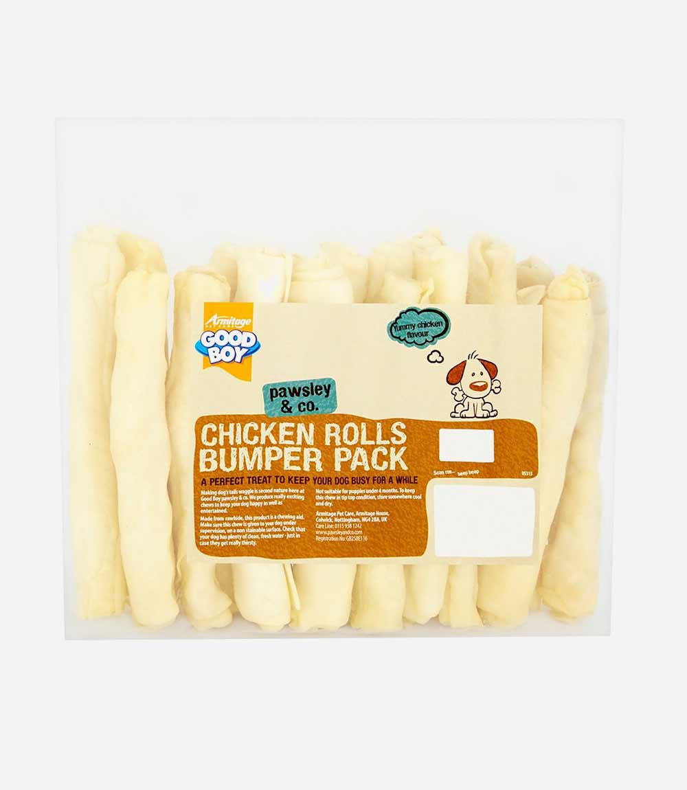 Good Boy Chicken Rolls Bumper Pack Dog Treats - 340g - Nest Pets
